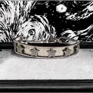 Vintage sterling stars diamond pave 1.15ctw. bracelet.